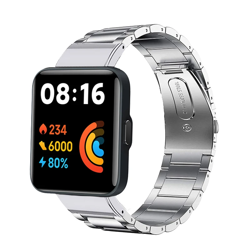 Metal Strap for Xiaomi Redmi Watch 2 Lite Smart Watch Watchband Stainless Steel Bracelet for Xiaomi Mi Watch Lite Wristbands