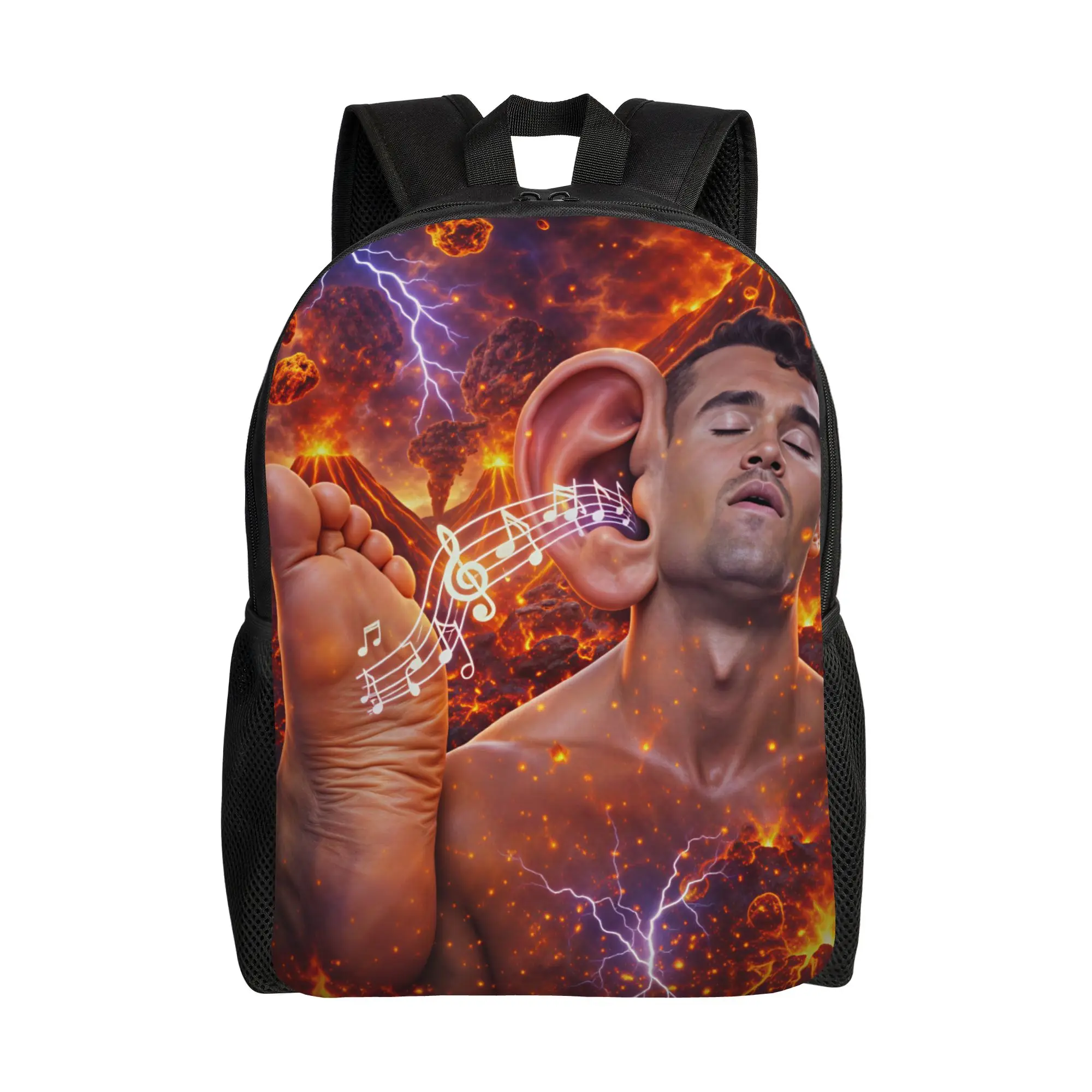 Funny Charlie Kirk Backpack  Workout Backpacks Student Unisex High Quality Breathable High School Bags Pretty Rucksack