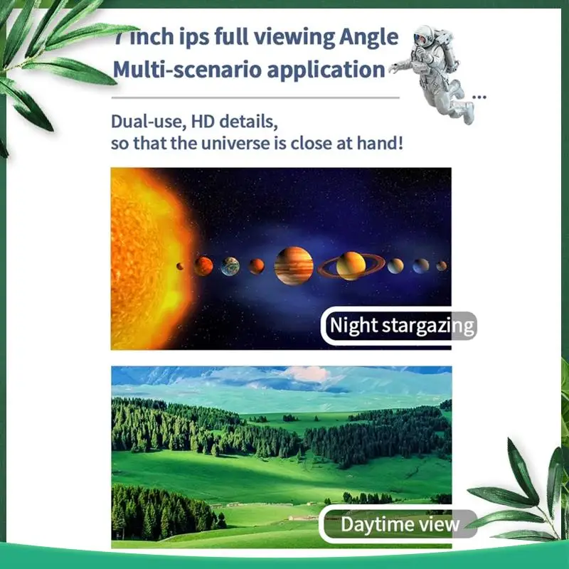 (NEW) 7 Inch Astronomical Telescope Electronic Eyepiece 16MP 1080P Recorder Microscope IPS Display Astronomy Camera Eyepiece