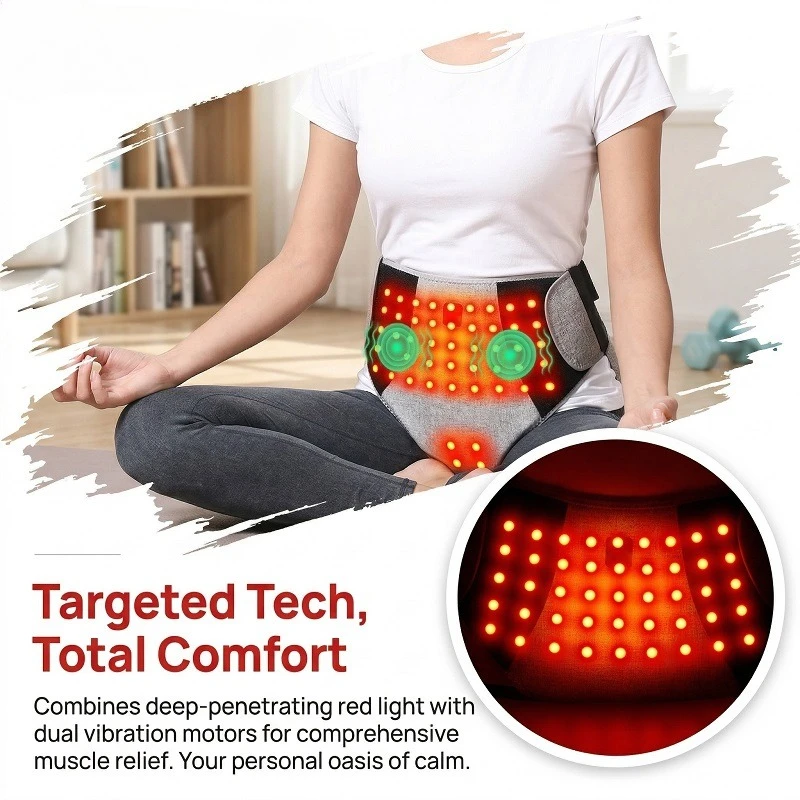 Sous-vêtements thermiques chauffants à lumière rouge pour femmes, avec massage électrique, anti-froid, culotte triangle massante