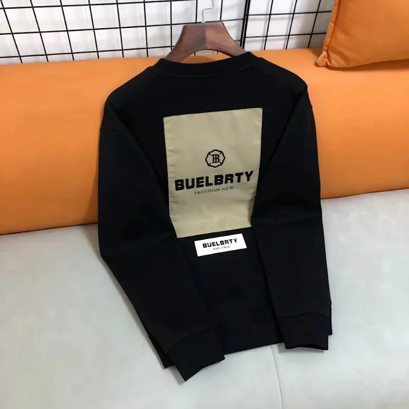 2025 Otoño e Invierno tendencia de moda nueva sudadera con capucha estampada de algodón moda para hombres y mujeres marca de gama alta deportes sudadera suelta Tops