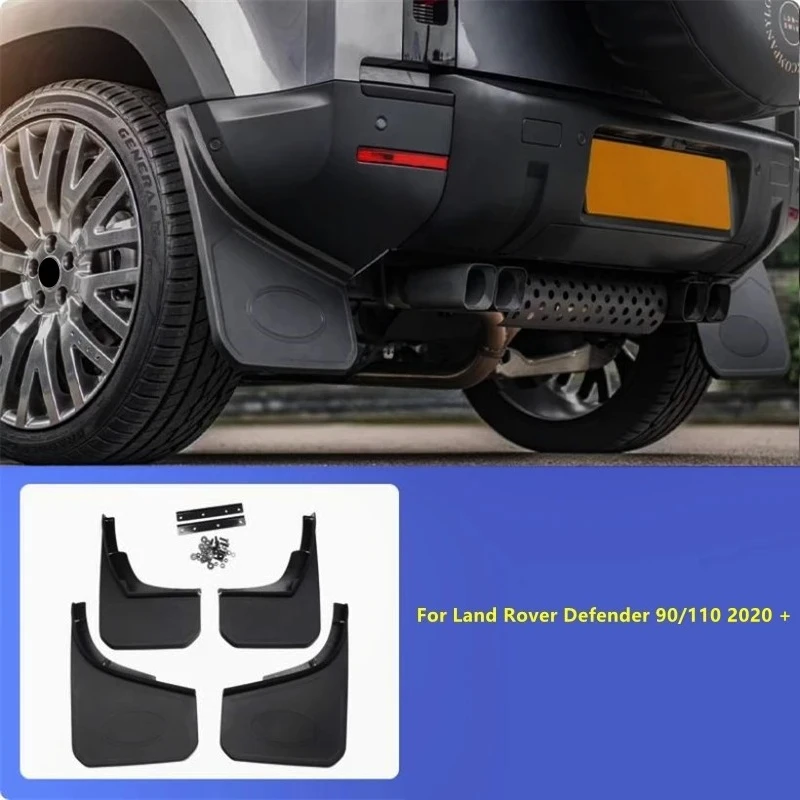 90/110 2020 + Fender Mud Guard Flap Splash Mudguard Cover Car Styling Front And Rear Wheel Mudflap Plate For Land Rover Defender