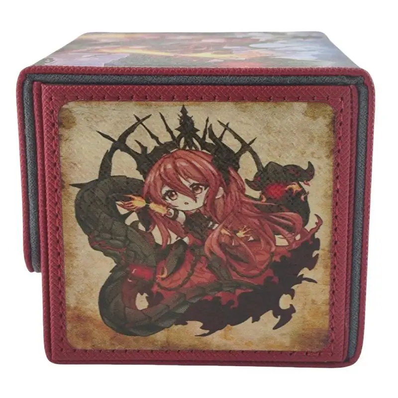 Card Case Yu Gi Oh Promethean Princess Bestower of Flames Tcg Diy Quality Leather Action Toy Figurea Game Collection Storage Box