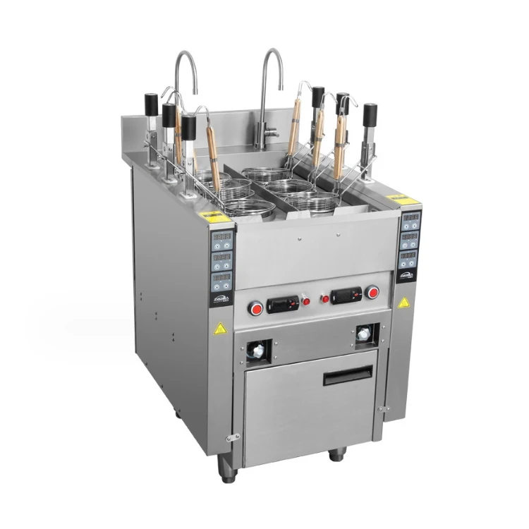 3/6 Basket Electric Noodle Cooking Machine Electric Automatic Pasta Cooker Stainless Steel Pasta Boiler Machine