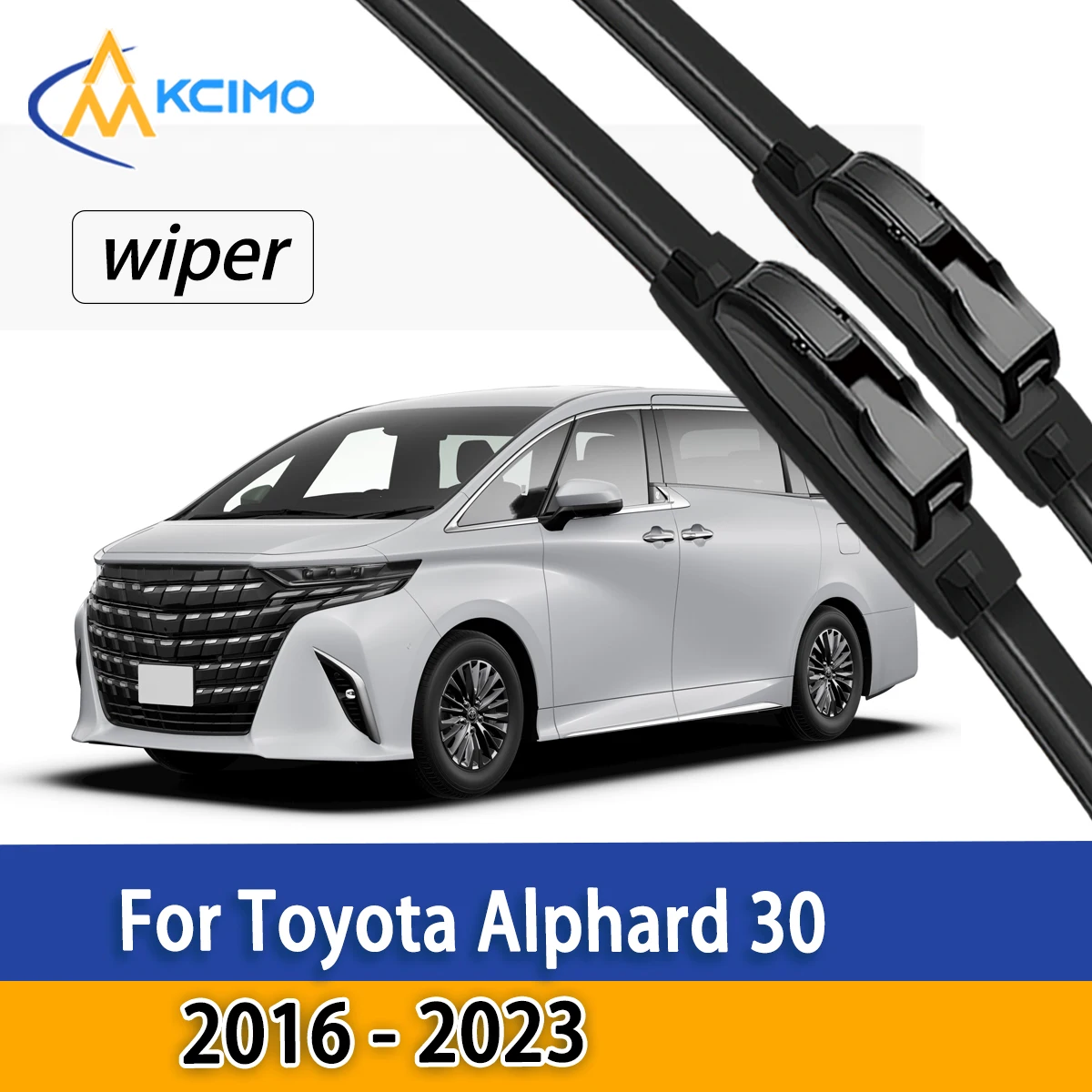 

Car Front Window Wiper Blades For Toyota Alphard 30 2016 - 2023 Long Life Rubber Wipers