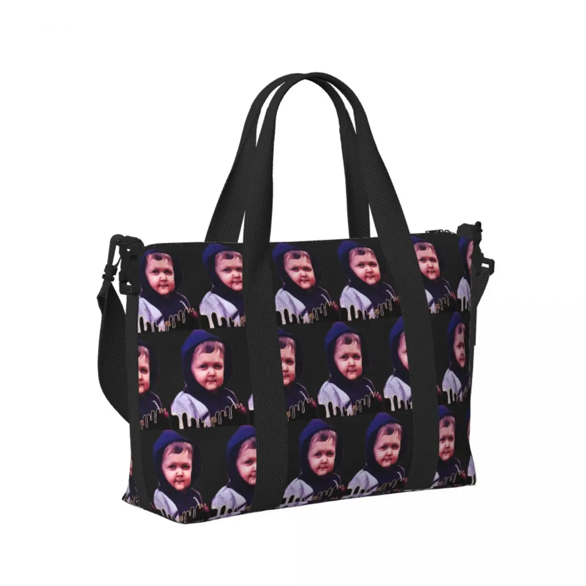 

Custom Hasbulla Magomedov Beach Travel Bag Large Capacity Tote Bags for Gym Sport Women Shopping Duffle Shoulder Bag
