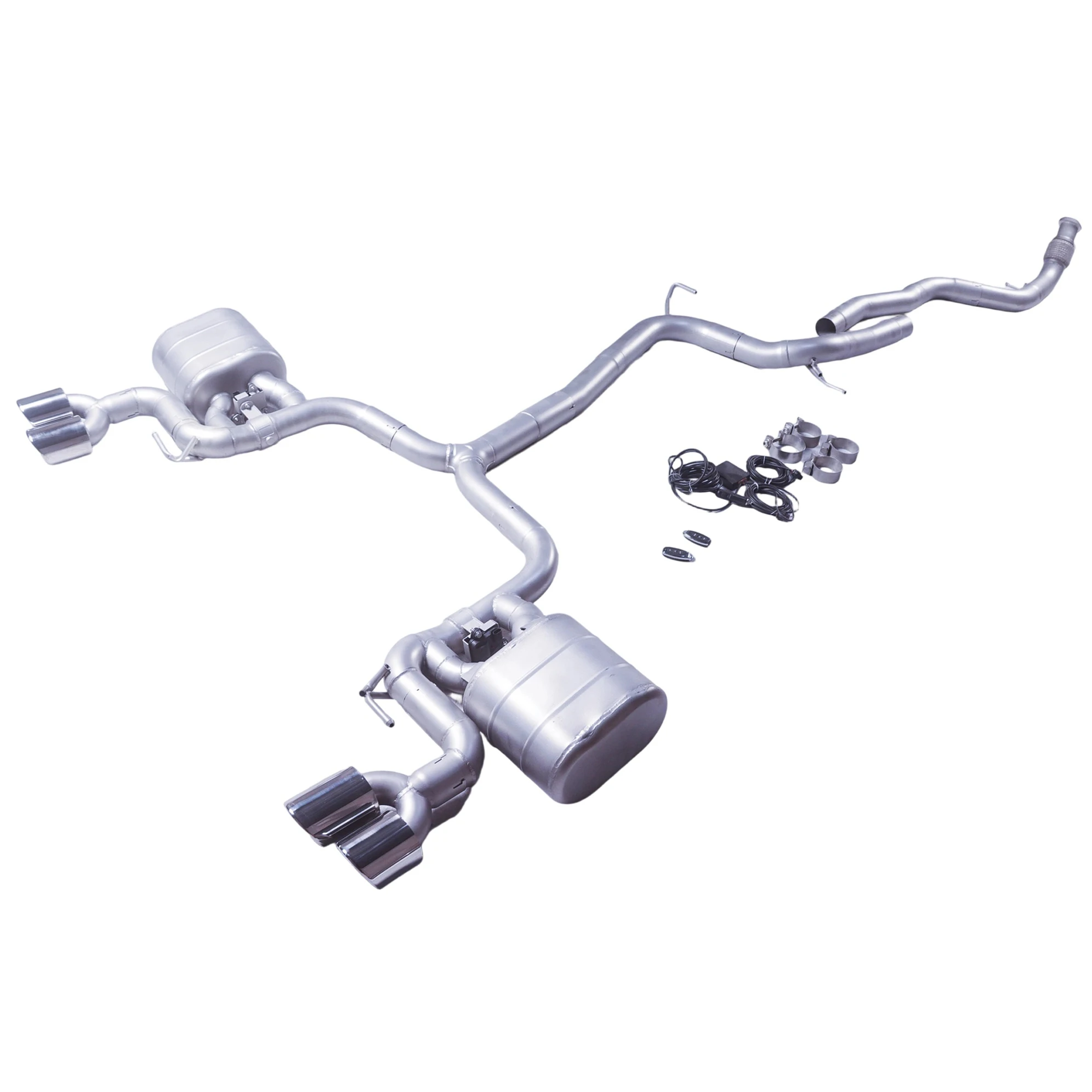 

Applicable to the 2019-2025 Audi A5 2.0T b9.5 b9.5 two-wheel drive catback exhaust system with four exhaust tips