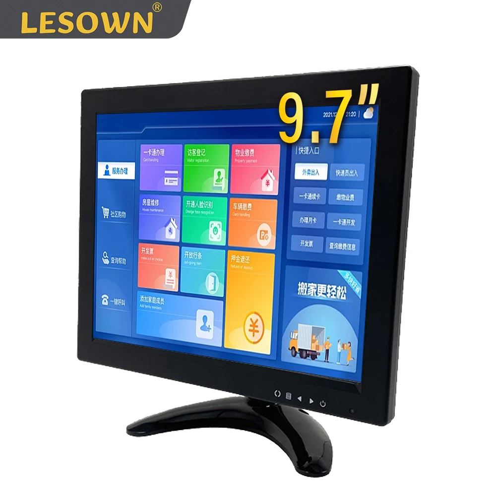 LESOWN 9.7 inch 4:3 Plastic Desktop Monitor 10.1