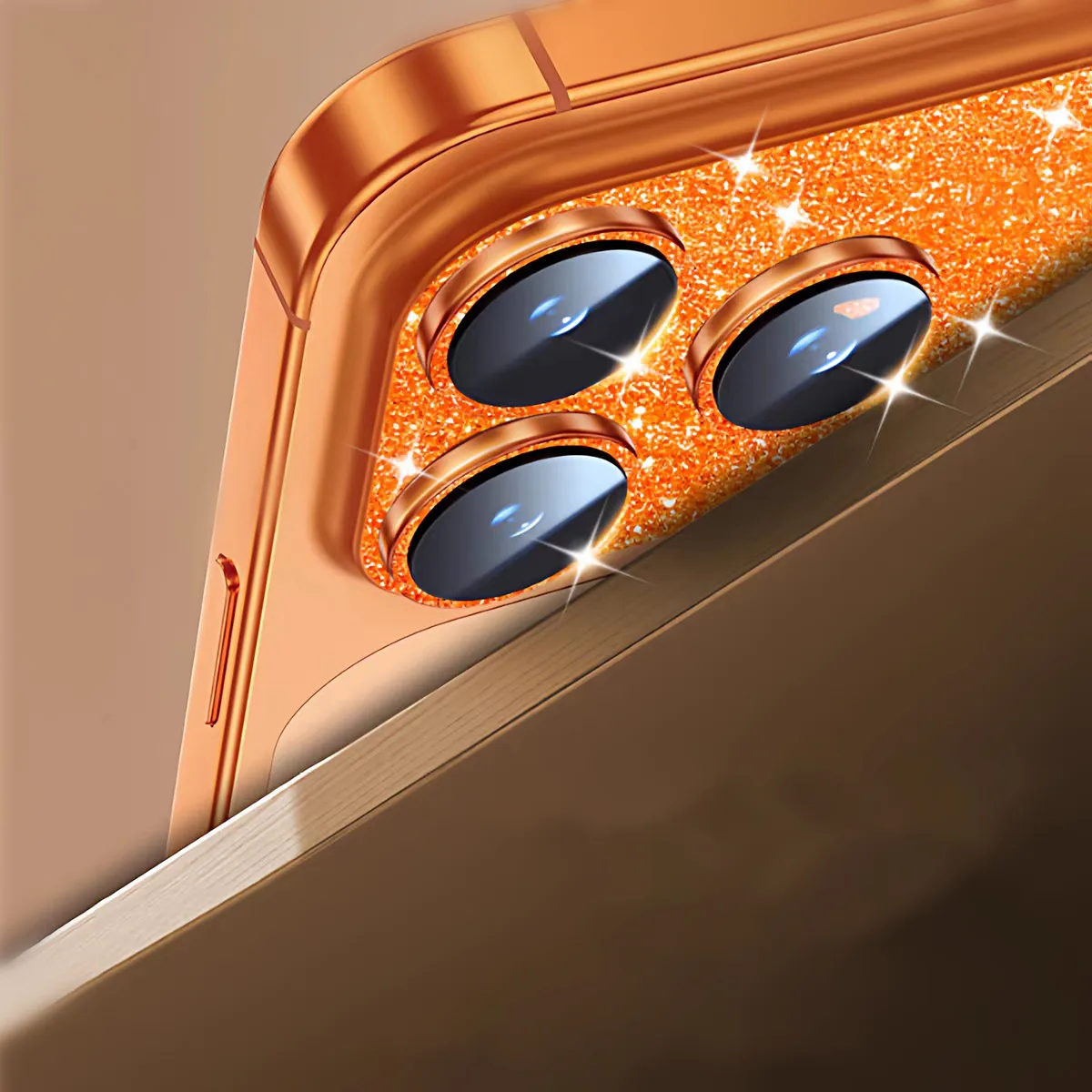 بلينغ كامل بريق كاميرا معدنية الحافة حامي آيفون 17 برو ماكس الهواء 17 برو سباركل HD الزجاج عدسة حلقة غطاء طبقة حماية #3