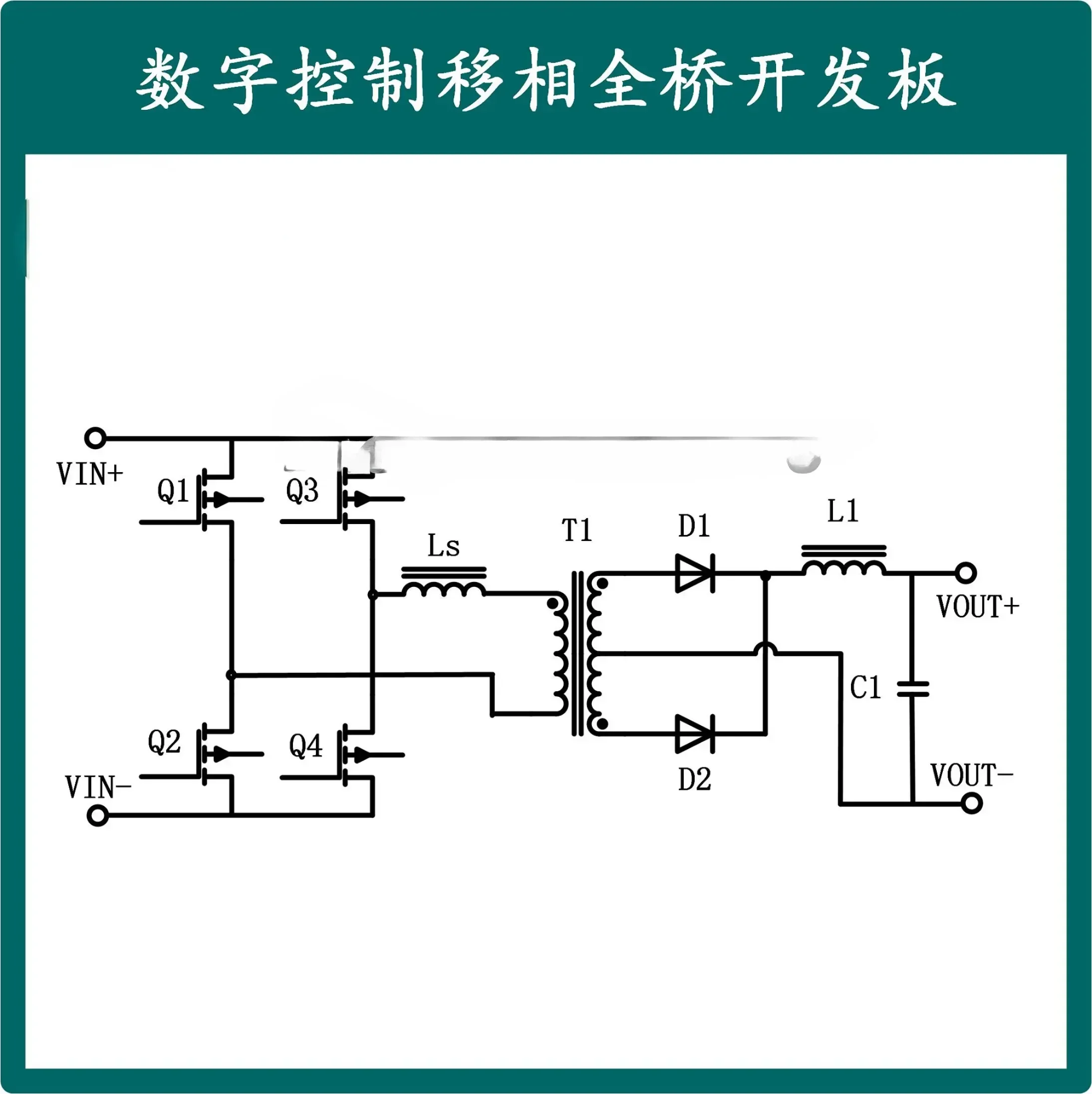 Digital Control Phase Shift Full Bridge Development Board Switching Power Supply Learning Board Evaluation Board