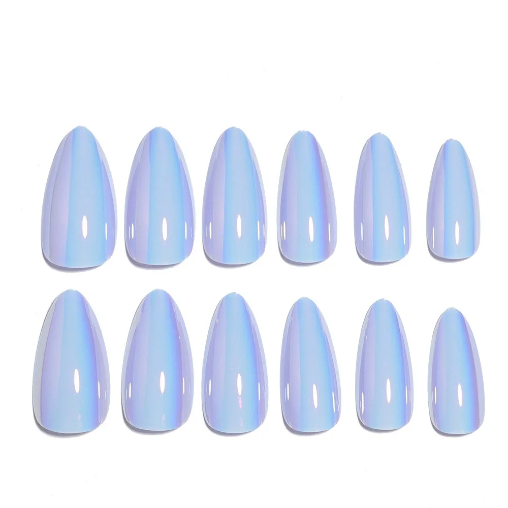 Fashion Wearable Manicure Almond Fake Nails Matte style Pointed Head Press on Nails Full Cover False Nail Women