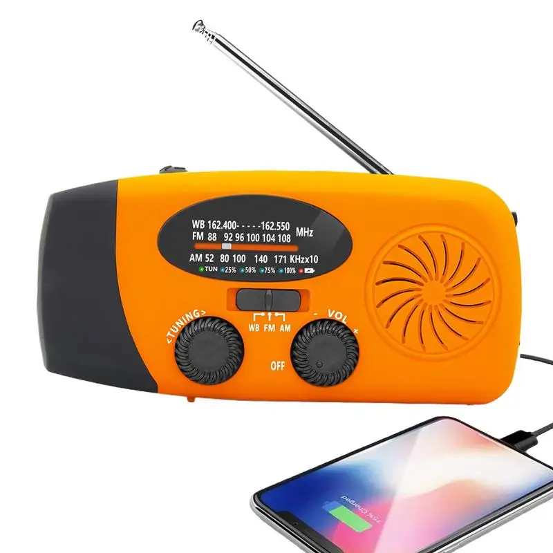 

Weather Alert Radio Waterproof Camping Lights Reusable Outdoor Supplies Multifunctional Survival Gear For Tornado Shelter