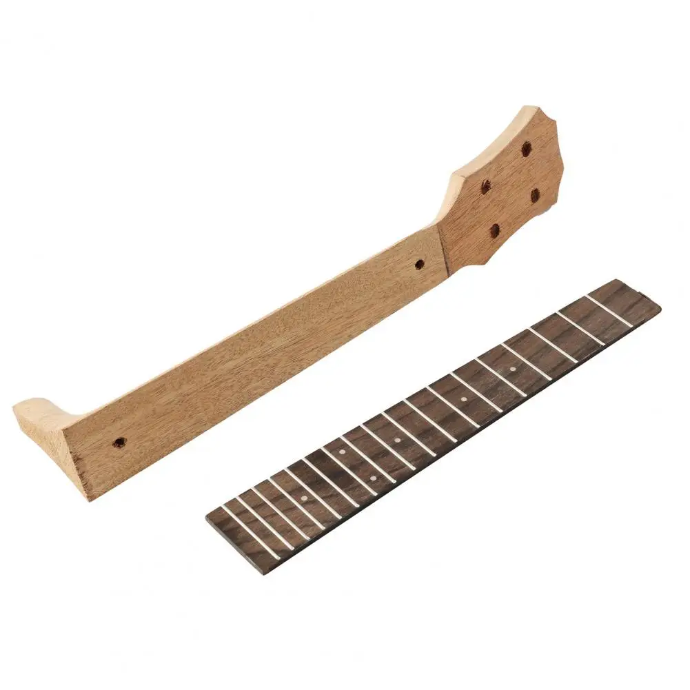 Durable Ergonomics Smooth Surface Wood Texture Ukulele Fingerboard Instrument Supplies Wooden Fingerboard Ukulele Handle