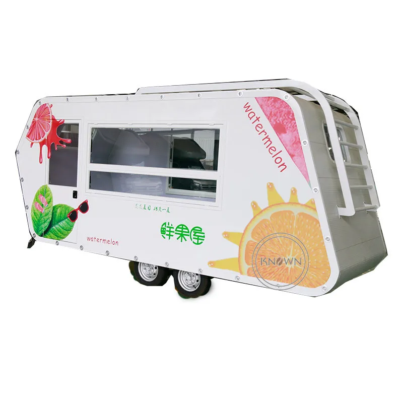 

2023 KN-FT05D Sailing design burger food cart cold cart fast food retro food trailer bus hot dog street truck