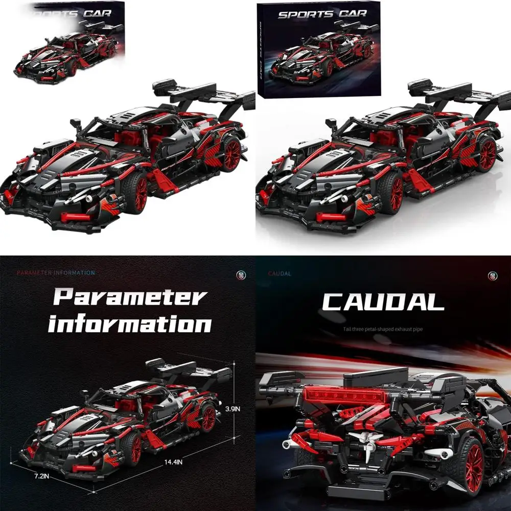 

1:14 Scale 1391-Piece Racing Car Model Kit for Teens Aged 12-16