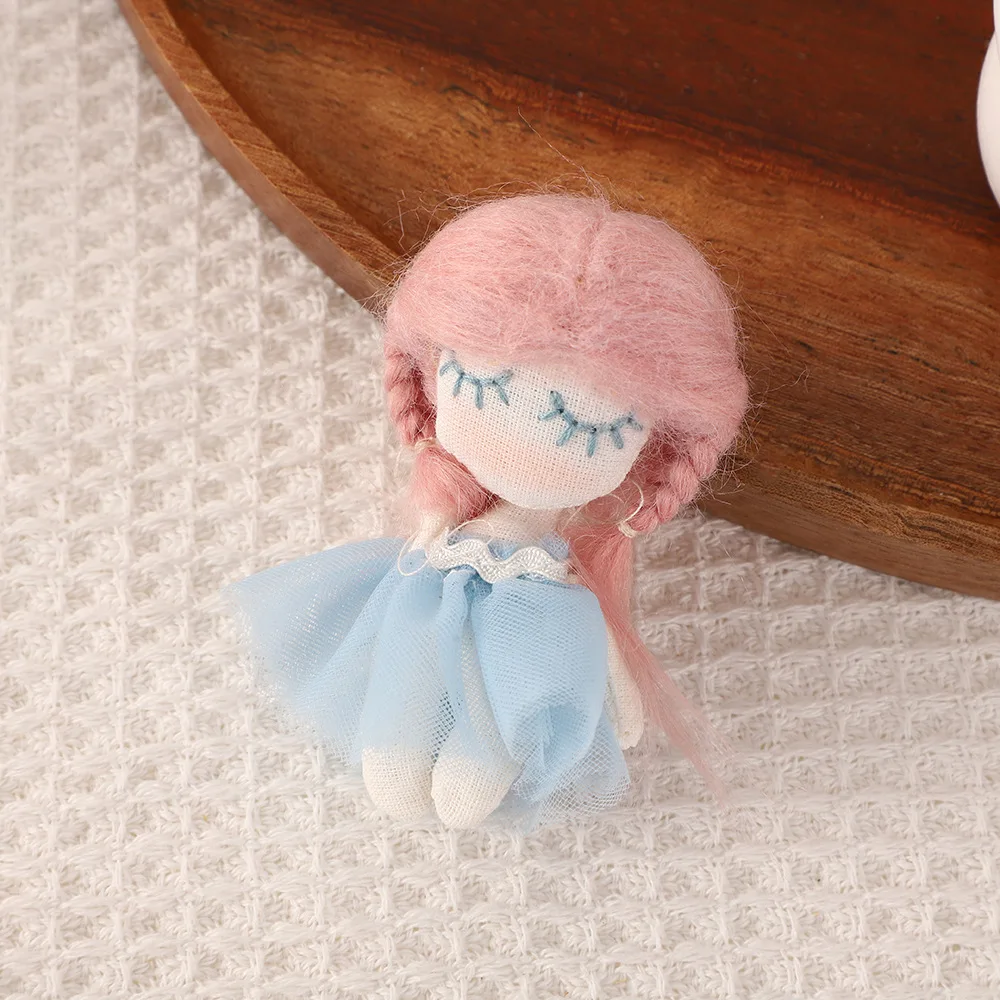 Brooch Pin DIY Accessory Sweet Plush Filled Girl Bag Pendant Handmade Craft Supply Lightweight Small Colorful