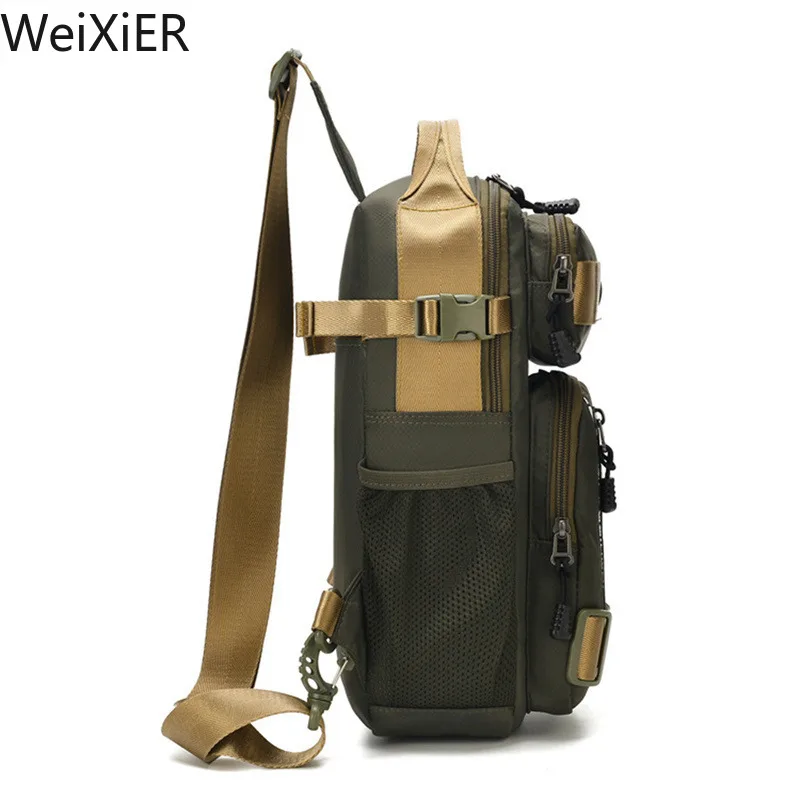 Fashion Multifunction Men\'s Shoulder Bag Running Outdoor Sling Crossbody Bags Male Travel Trend High Capacity Sport Chest Bag