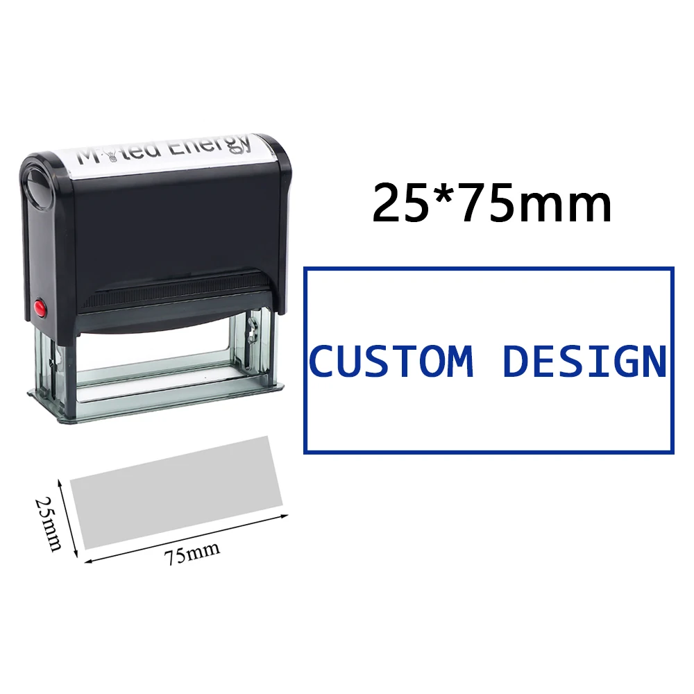 Aangepaste zelfinktende stempel DIY rubberen stempelset Aangepast LOGO Gepersonaliseerde zelfinktende bedrijfsadres naam nummer briefdruk