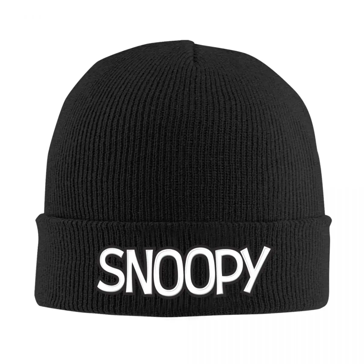 

Snoopy Logo Hats Autumn Winter Beanie Ski Cartoon Cap Unisex Acrylic Knitted Hat