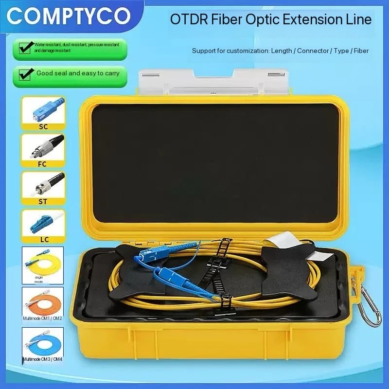

SC/APC-FC/UPC OTDR Dead Zone Eliminator,Fiber Rings 500/1000/2000M Fiber Optic OTDR Launch Cable Box 1Km 2Km SM 1310/1550nm