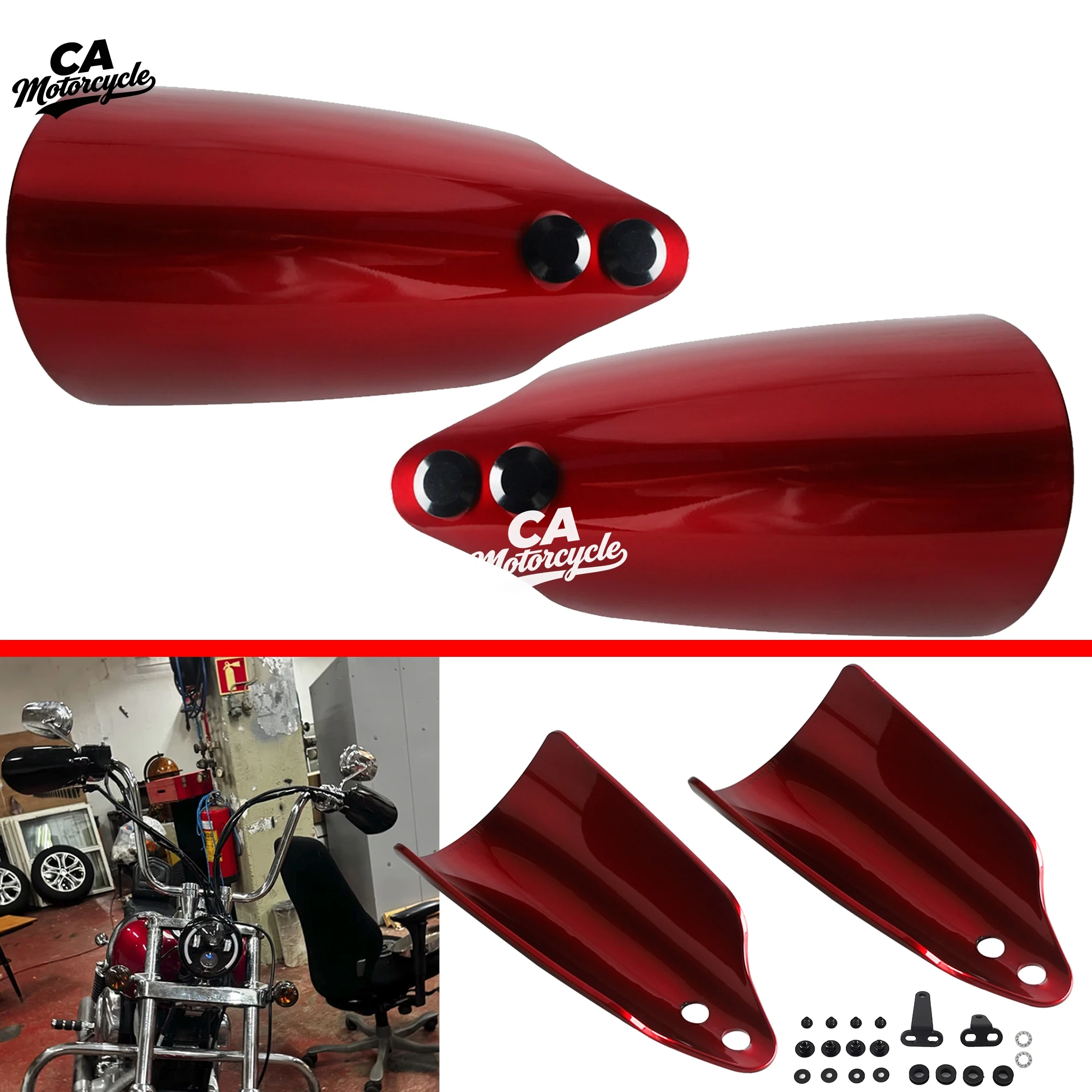 Motorcycle Hand Wind Guards For Harley Softail Deluxe FLDE Street Bob FXBB 18-20 Standard FXST Heritage Classic 114 FLHCS 18-24
