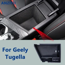Armrest Storage Box Organizer Tray For Geely Tugella FY11 2021 2022 2023 Car Styling Center Console Storage Box Auto Accessories