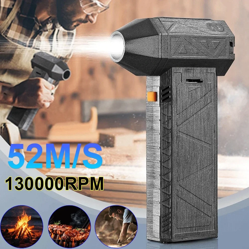 For Camping For Cleaning Turbo Blower Portable Blower Compact Size Efficient Cleaning Multi-Functional Applications