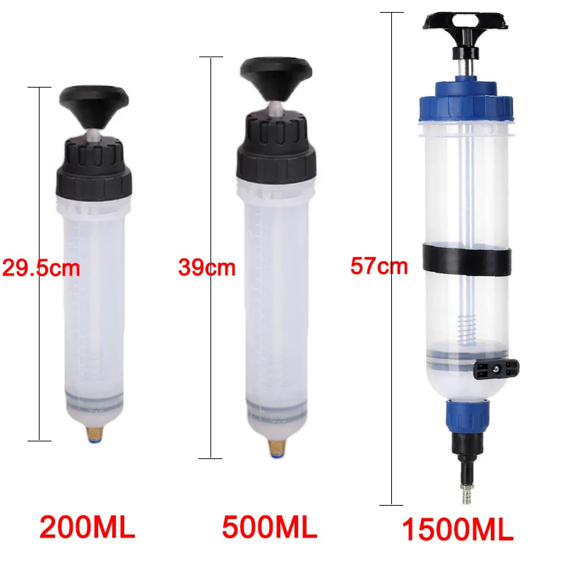 Car Oil Fluid Extractor Brake Fluid Syringe Pump Oil Change Syringe Pump Manual Suction Vacuum Fuel Transfer Hand Pump