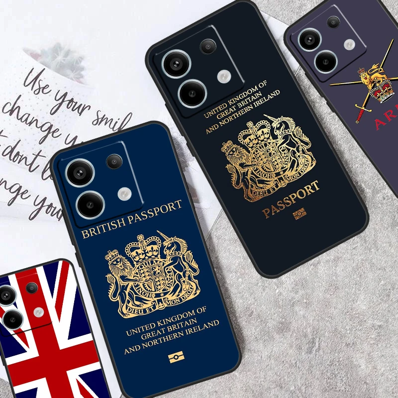 Union Jack British England UK Flag Case For Xiaomi Redmi Note 12 11 9 10 13 Pro Plus 12S 11S 10S 9S Redmi 13C 9C 10C 12C Cover