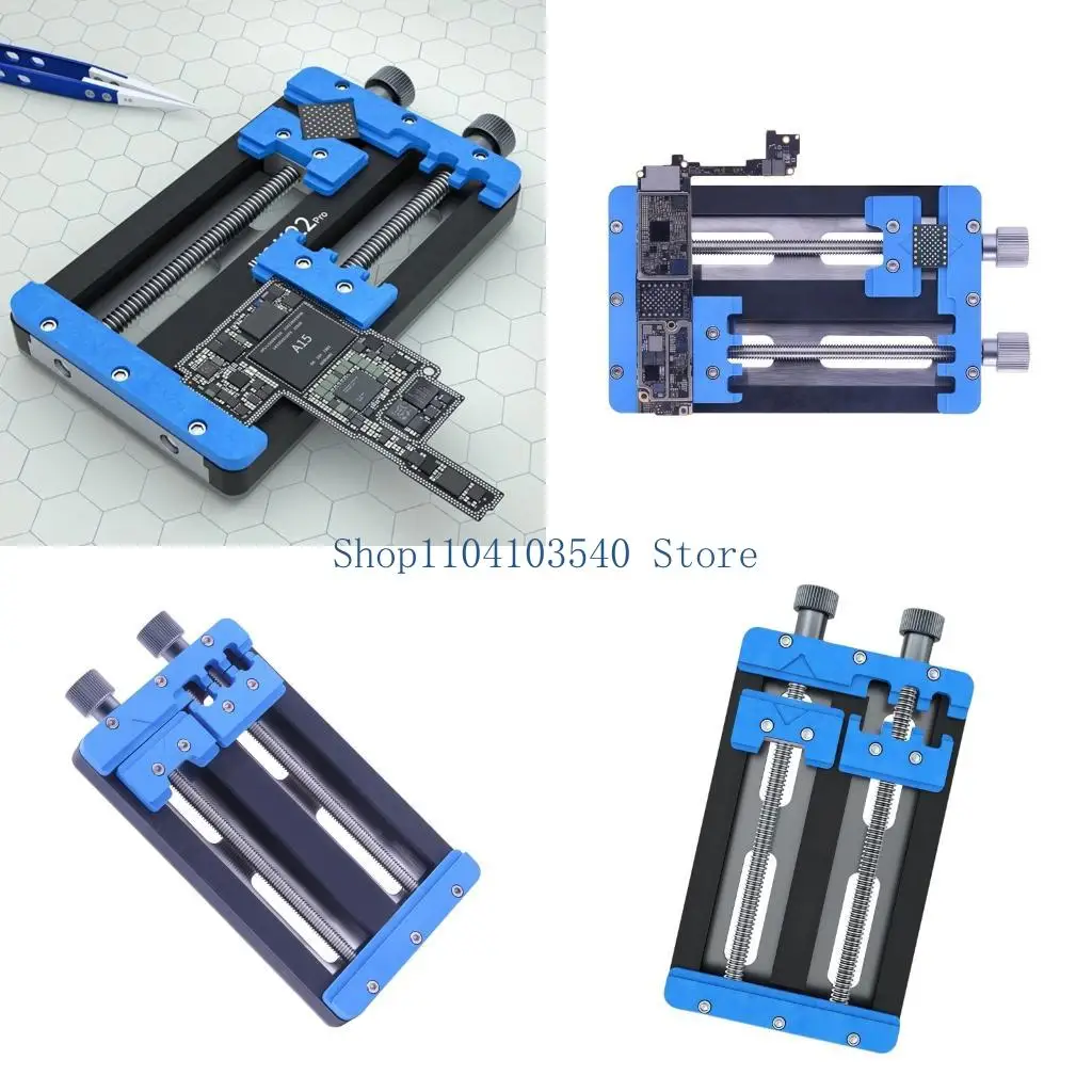 

02DC K22Pro Double Bearing Phone Repair Fixture for Phone Motherboards PCB IC Chip Soldering & Black Glues Removal Tool