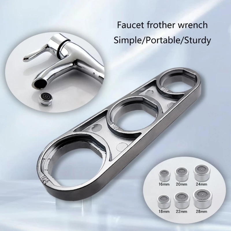 Practical Faucet Tool Faucet Bubbler Wrench for Easy Installation and Repair Suitable for Various Faucets 40JE