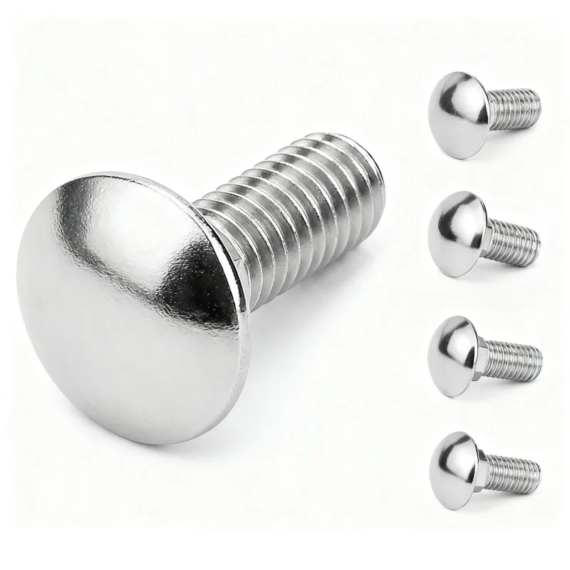 النقل الترباس M6 M8 M10 M12 316 الفولاذ المقاوم للصدأ الجمالون جولة رئيس ساحة الرقبة النقل المسمار مدرب الترباس ل الرف مكتب الأثاث #4