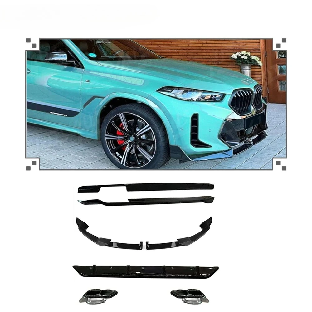 New Design Car Modification Gloss Black Body Kit Spoiler Black Series Style For BMW X6 G06 M Sport 2023-2024