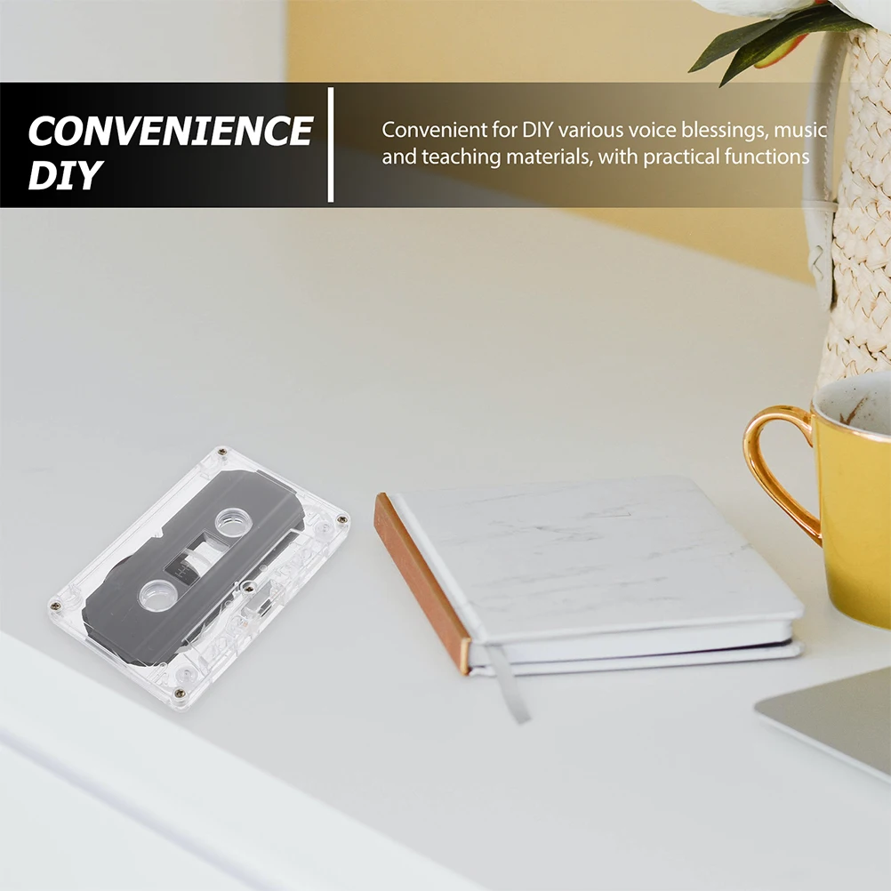

4pcs Blank 30 Minute 30-Minute Blank Cassette Tape Recording High Empty Cassette Tapes Transparency Plastic Case Retro Gifts