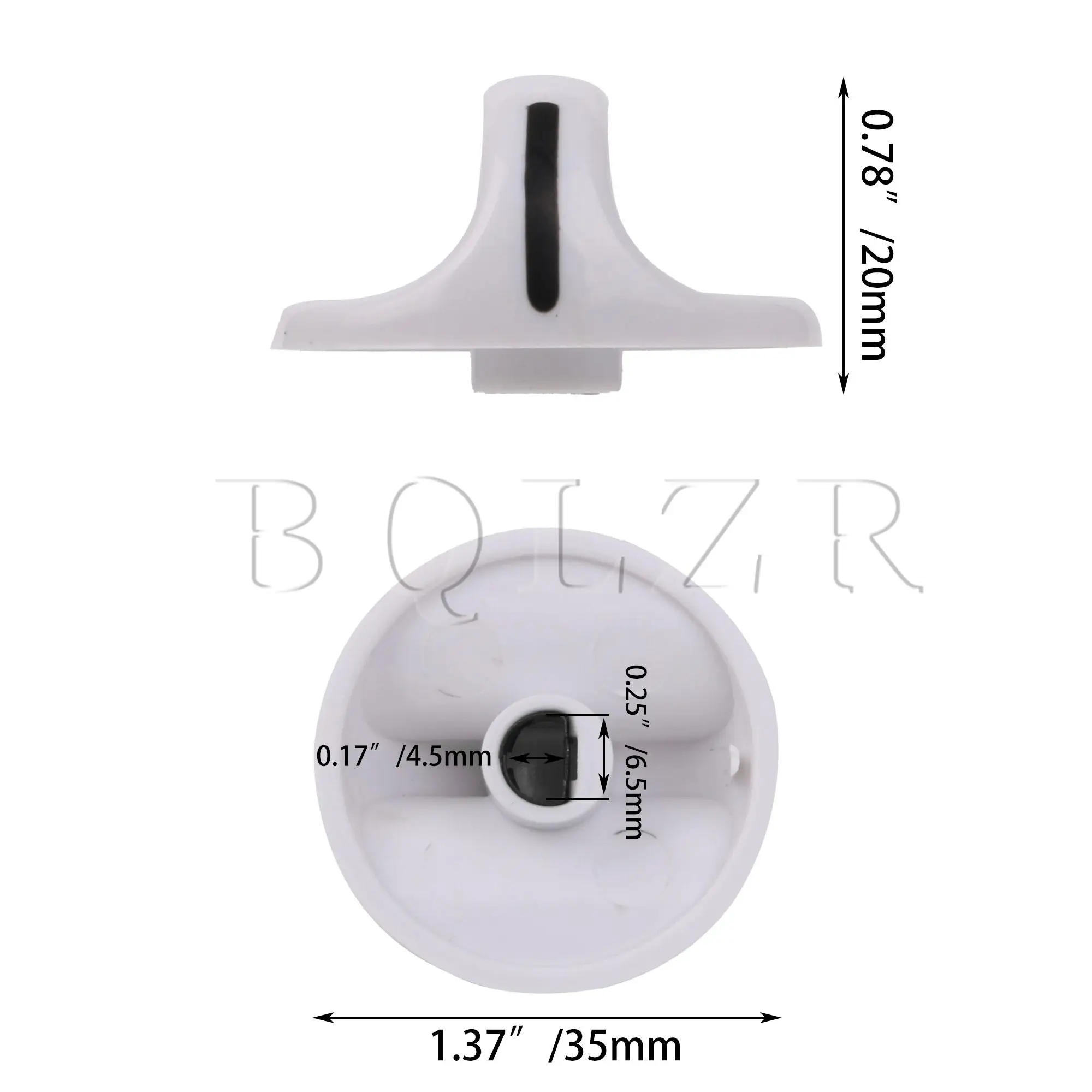 BQLZR 4 Pcs Timer Knob 131666606 White Replacement for Gibson EA419092 Dryer