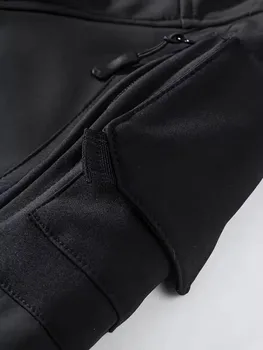 New Autumn WinterTactical Jackets Men Military Soft Shell Waterproof Windproof Hooded Jacket Outdoor Functional Multi-pockets 6