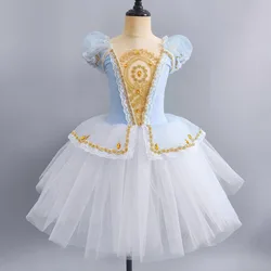 Ballroom Kids Ballerinas Tutus dress Children Romantic Ballet Dress Clothes For Girls Toddler Long Ballet dance Dress Clothing
