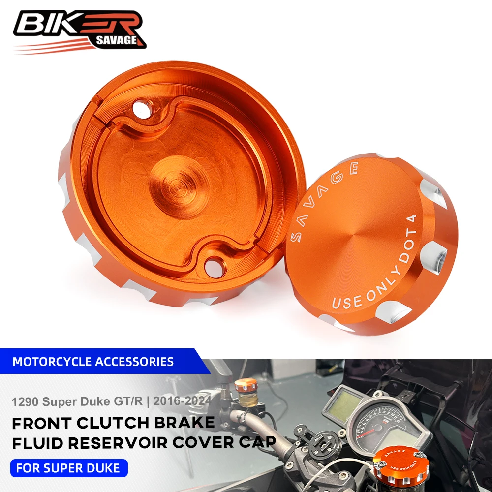 Para 1290 Super Duke R 2023 cubierta de depósito de freno de embrague delantero 1290 Super Duke GT 2016-2024 tapa de cilindro de líquido de aceite de motocicleta