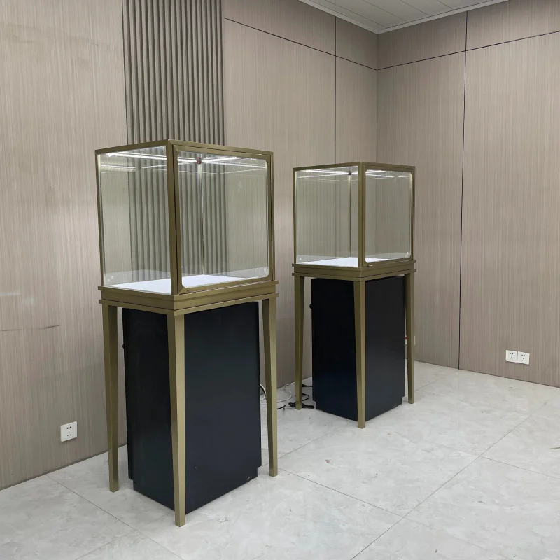 

Customize.Hongzhan LED Illuminated Glass Jewelry Store Display Illuminated Showcase Jewelry Displays Cabinet