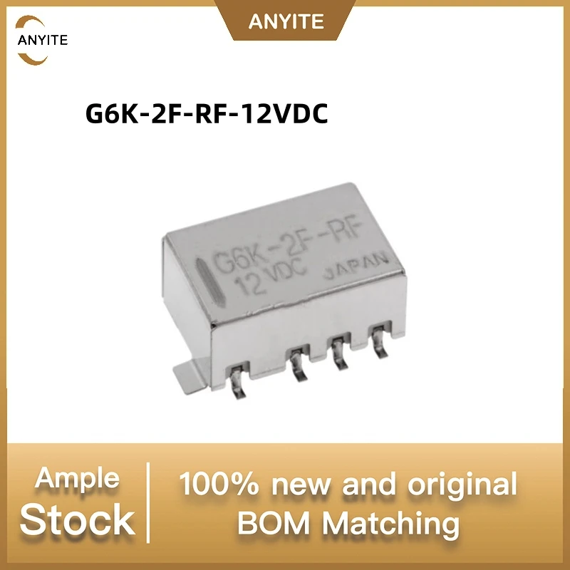 New 2Pcs/LOT    G6K-2F-RF-5VDC    G6K-2F-RF-12VDC     G6K-2F-RF  8pin