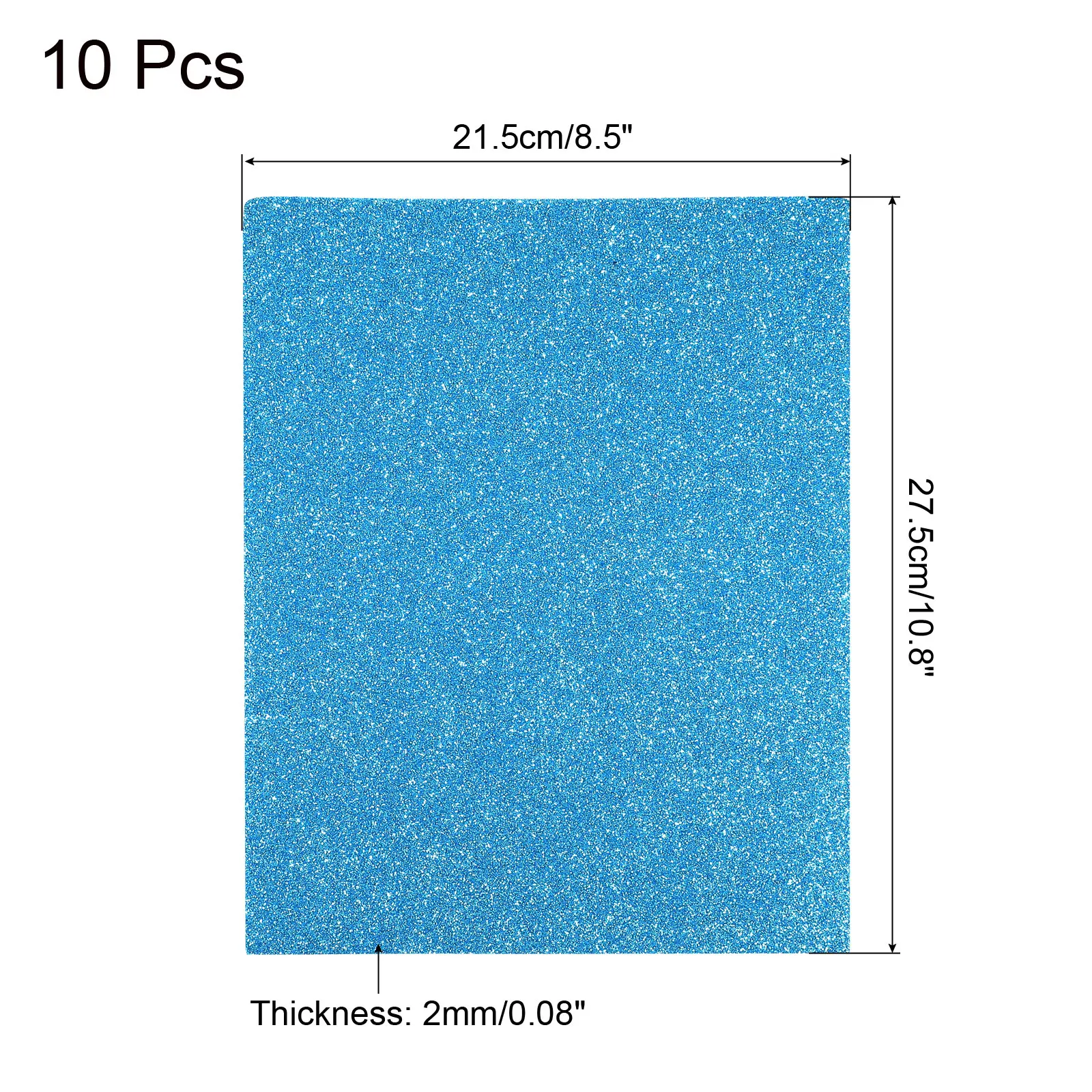 10pcs EVA Foam Sheets Glitter Light Purple 10.8 x 8.5 Inch 2mm Thick Crafts Foam Sheets for Costumes, Arts and Crafts Projects