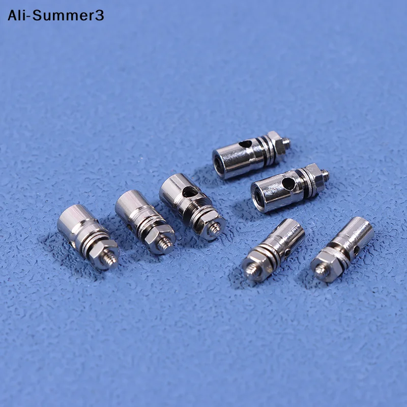 10 個 RC 飛行機ボートプッシュロッド金属リンケージストッパーサーボコネクタ調節可能な直径 2.1 ミリメートル/1.8 ミリメートル/1.2 ミリメートルヘリコプター RC ボート