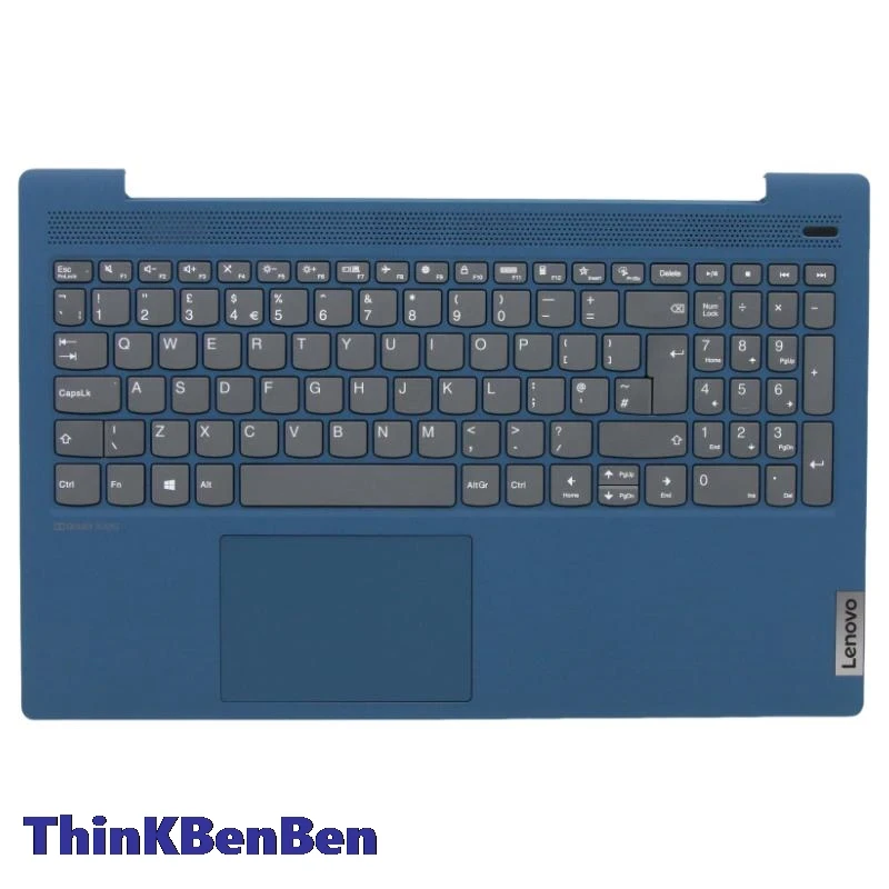 Funda superior para teclado LIGTeal, carcasa para reposamanos, Reino Unido, inglés, para Lenovo Ideapad 5, 15, ITL05, IIL05, ALC05, ARE05, 5CB0X56444