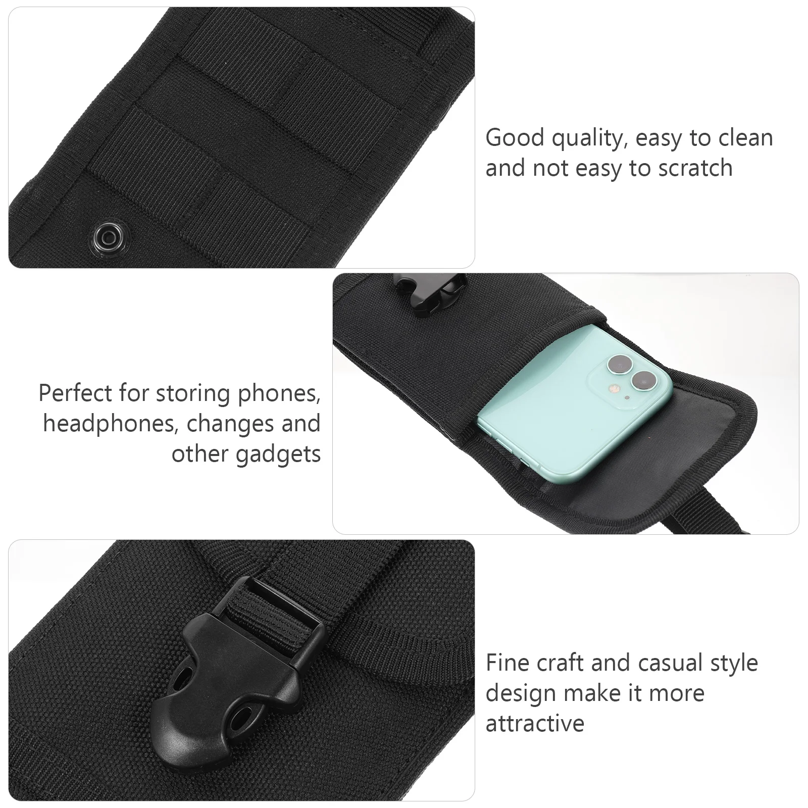 

Tactical Fanny Pack Cell Phone Waist Bag Pouch for Men Storage Man Mobile Holder Sports Belt
