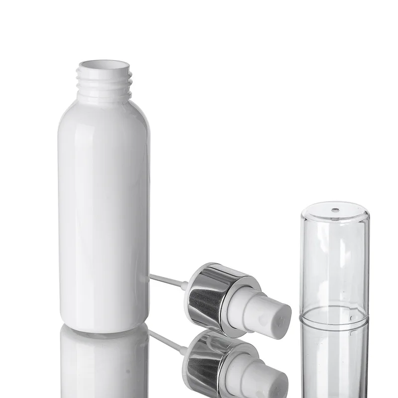 100Ml Spray Bottle Empty White Plastic Fine Mist Travel Atomiser - Refillable & Reusable Mini Travel