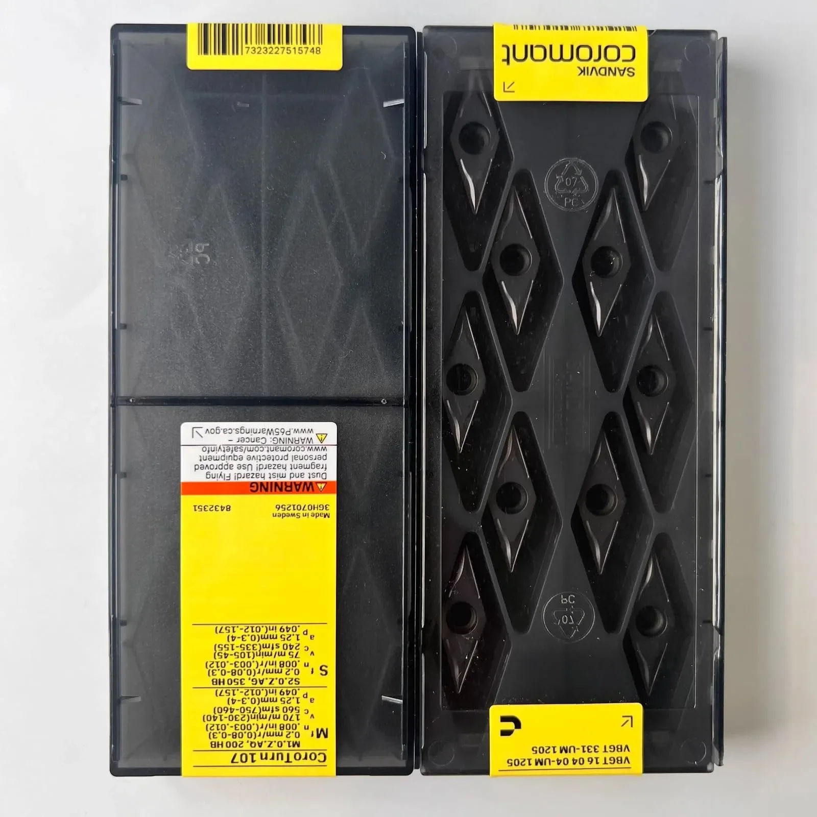 الأصلي SANDVIK / VBGT160404-UM 1205 / سبائك الصلب CNC شفرة 10 قطعة #1