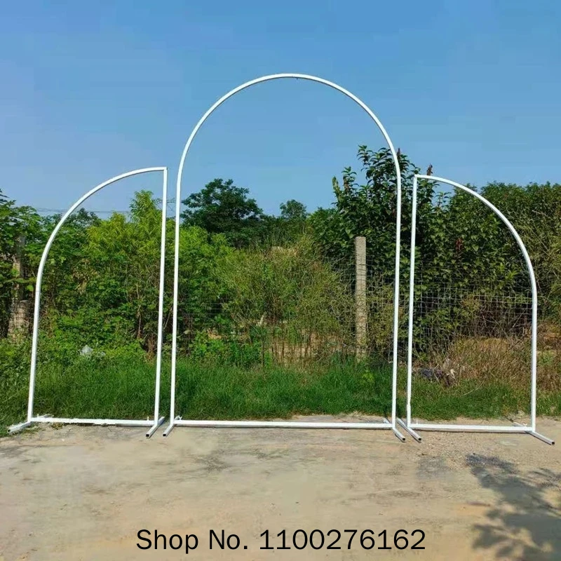 

3pcs Wedding Arch Set Background Decoration Flower Stand Birthday Party Outdoor Balloon Arch Decoration Irregular Shape Stand