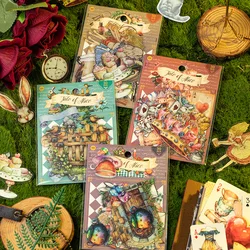 30pcs/lot Kawaii Stationery Stickers Nostalgia letterhead Diary Planner Decorative Sticker Scrapbooking Journal DIY Craft