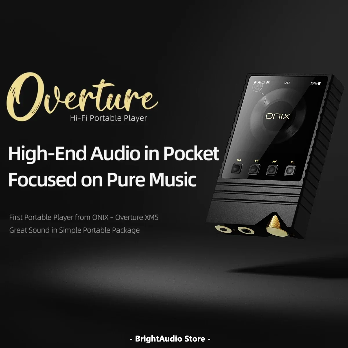 ONIX Overture XM5 HIFI Portable Music MP3 Player USB DAC LDAC Hi-res High-End Audio In Pocket ES9039PRO dual Bluetooth LDAC