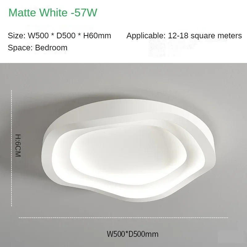 Moderne witte plafondlamp Minimalistische ronde plafondlamp voor slaapkamer, woonkamer, gangpaddecoratie, binnenverlichtingsarmaturen